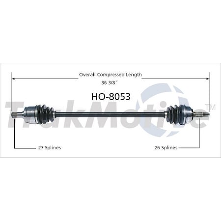 Cv Axle Shaft,Ho-8053